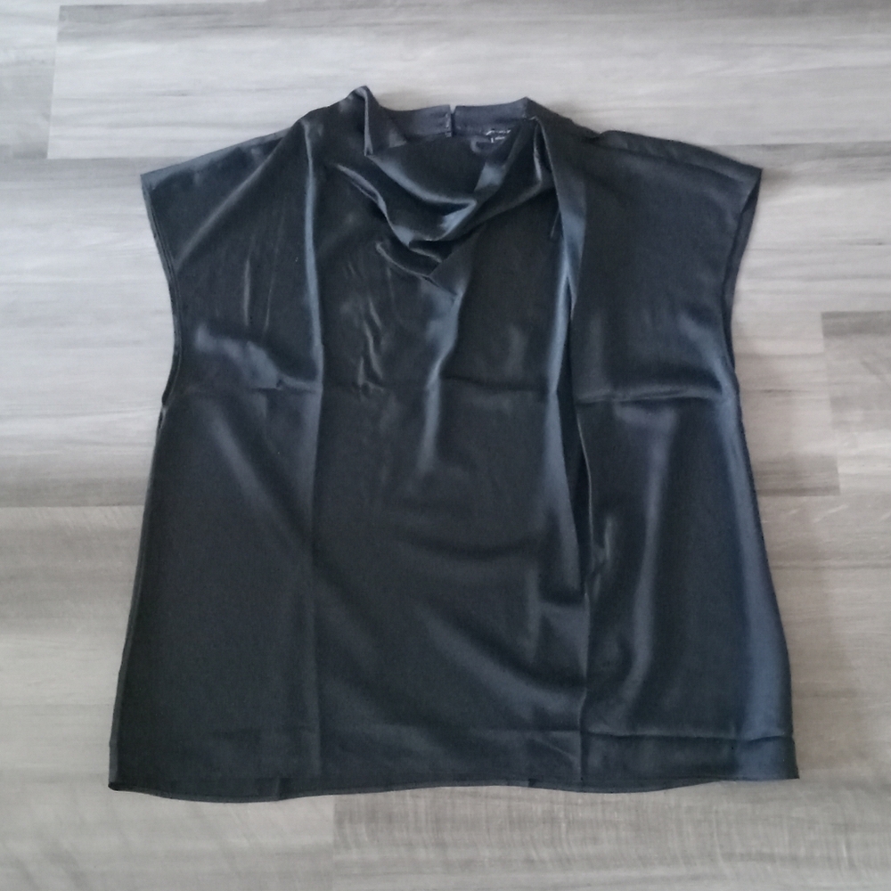 BRAND NEW NWT Black Cowl Neck Blouse XL - Picture 2 of 12